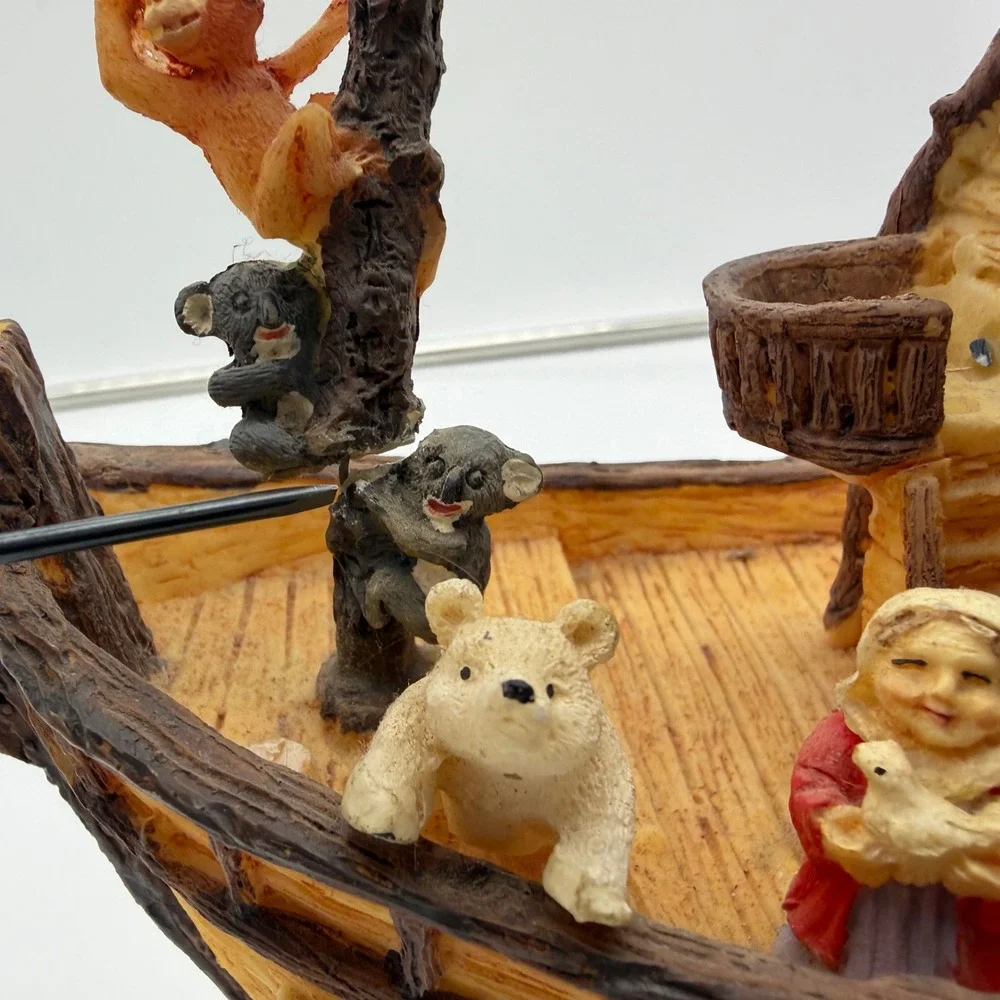 Noah's Ark Resin Figurine Animal Pairs Religious Collectible Home Decor